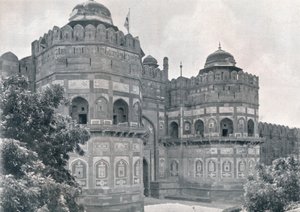 Agra. La porte de Delhi du fort