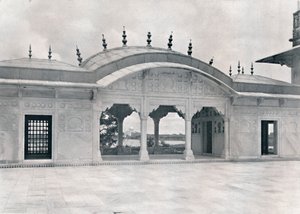 Agra. Le Khas Mahal montrant le Taj, vers 1910 - Unbekannt