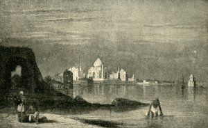 Agra et le Taj Mahal depuis la rivière Jumna, 1820s, 1901