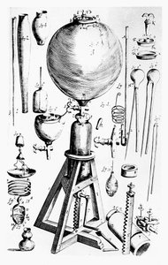 Pompe à air construite pour Robert Boyle par Robert Hooke, 1660 - Unbekannt