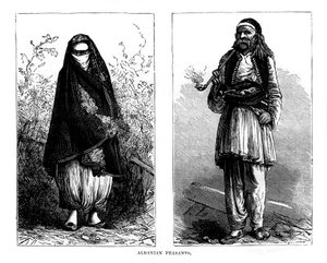 Paysans albanais, 19e siècle - Unbekannt