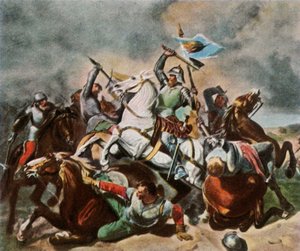 Albrecht Achilles en bataille contre les Nurembergeois, 1450, 1936 - Unbekannt