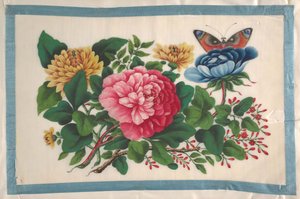 Album contenant douze peintures de fleurs, 19ème siècle - Unbekannt