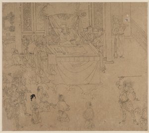 Album de thèmes taoïstes et bouddhistes : Rois des Enfers : Feuille 35, 1200s
