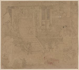 Album de thèmes taoïstes et bouddhistes : Rois des Enfers : Feuille 37, 1200s