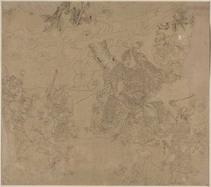 Album de thèmes taoïstes et bouddhistes : Chercher la montagne : Feuille 41, 1200s