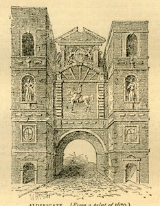 Aldersgate, 1670, vers 1872