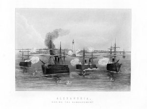 Alexandrie, pendant le bombardement, 1882, 19ème siècle - Unbekannt