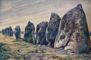 Alignements près de Carnac, Bretagne, France, vers 1920 - Unbekannt