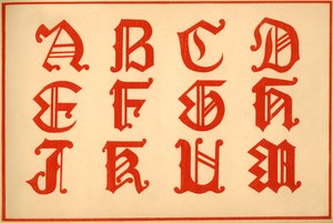 Alphabet, lettres A-M, majuscules - Unbekannt
