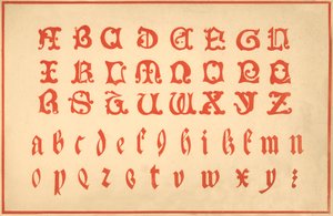 Alphabet, lettres A-Z, majuscules et minuscules - Unbekannt