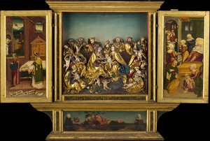 Retable avec des scènes de la vie de la Vierge, allemand, 1548 - Unbekannt