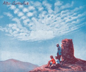 Alto-Cumulus - Une douzaine des principales formes de nuages dans le ciel, 1935 - Unbekannt