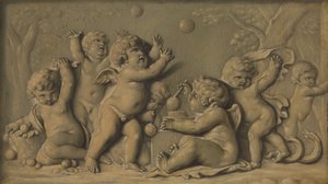 Amorini en jeu, une paire, 1770-1790 - Unbekannt
