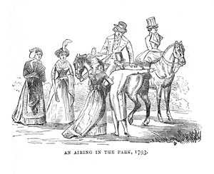 Promenade dans le parc, 1793, vers 1870