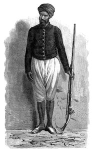 Un soldat arabe de Tunis, vers 1890 - Unbekannt