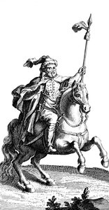 Un cavalier arabe, XIXe siècle - Unbekannt