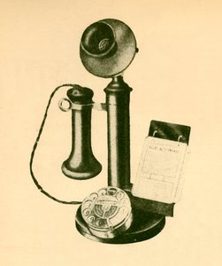 Un récepteur téléphonique automatique, vers 1930