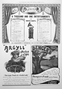 Une page de publicité dans l