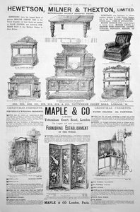 Une page publicitaire dans le magazine Ladys Pictorial de Noël 1891 - Unbekannt