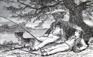 Un vieux pêcheur avec son petit-fils