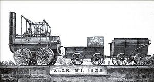 Une locomotive construite par George Stephenson - Unbekannt