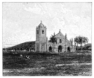 Une ancienne église jésuite, Pirayu, Paraguay, 1895 - Unbekannt