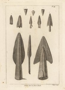 Anciennes pointes de flèches et de dards - Unbekannt