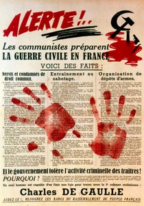 Affiche anti-communiste pro-gaulliste, 1949 - Unbekannt