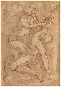 Apollon écorchant Marsyas recto Deux esquisses d