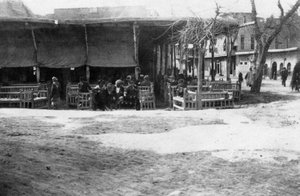 Café arabe, Bagdad, Mésopotamie, Première Guerre mondiale, 1918
