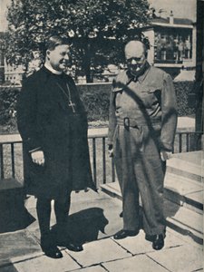 Archevêque de Canterbury au numéro 10, Downing Street, vers 1943, 1945