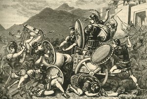 Aristomène se frayant un chemin hors d