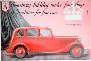 Publicité pour Armstrong Siddeley Motors - Unbekannt