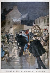 Arrêté par la police, Paris, 1900