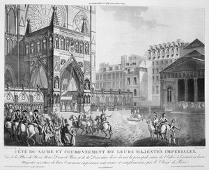 Arrivée à Notre-Dame, 2 décembre 1804, XIXe siècle