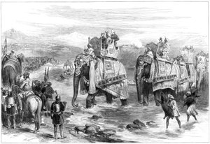 Arrivée du prince de Galles à Jummoo, Cachemire, 1876 - Unbekannt