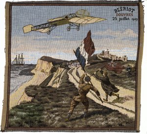 Arrivée de Louis Blériot à Douvres en Angleterre, le 25 juillet 1909