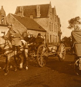 Artillerie en mouvement, vers 1914-1918 - Unbekannt