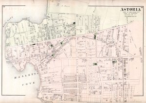 Astoria, partie de Long Island City, ville de Newtown, Queens, Co. L.I