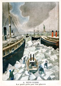 À New York, le port pris par la glace, 1901 - Unbekannt
