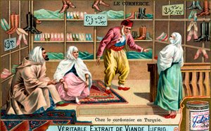 Chez un cordonnier en Turquie, vers 1900 - Unbekannt