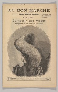 Au Bon Marché-Comptoir des Modes, Chapeaux de Paille de Fantaisie, Été 1890, 1890 - Unbekannt
