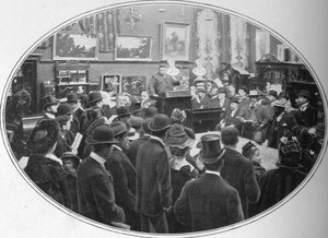 Vente aux enchères en cours chez Phillips, commissaires-priseurs, Londres, vers 1901 - Unbekannt