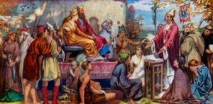 Augustin prêchant à Ethelbert et Bertha, 1925 - Unbekannt