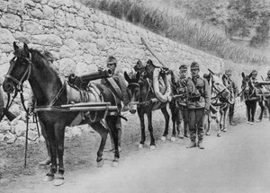 Soldats autrichiens, guerre austro-italienne, bataille de l