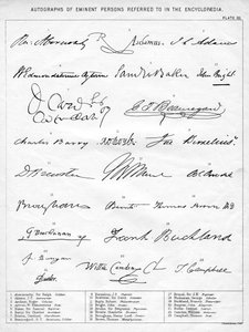 Autographes de personnes éminentes, 19ème siècle - Unbekannt