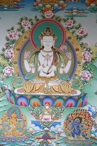 Avalokitesvara, bouddha de la compassion, Katmandou, Népal - Unbekannt