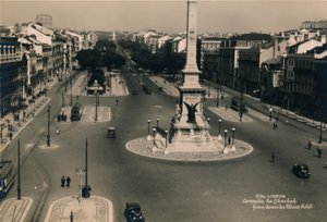 Avenida da Liberdade, Lisbonne, Portugal, vers 1936 - Unbekannt