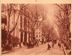 Avenue de la Victoire et église Notre-Dame, Nice, 1930 - Unbekannt